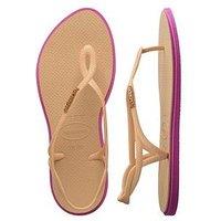 Havaianas Luna Point Flip Flop - Gold/Pink Gum