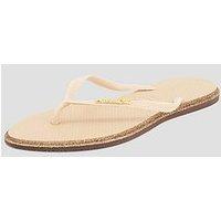 Havaianas Slim Point Glitter Flip Flop - Dark Brown/Golden