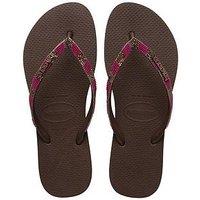 Havaianas Slim Glow Flip Flop - Dark Brown