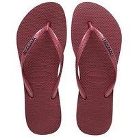 Havaianas Slim Logo Metallic Flip Flop - Amaranth