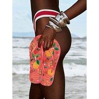 Havaianas Slim Summer Bliss Flip Flop - Tropical Coral