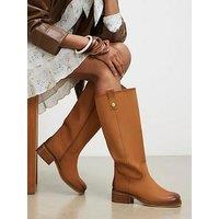 River Island Nubuck Chunky Boot - Beige