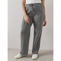 The Very Collection Curve Wide Leg Jogger - Dark Grey