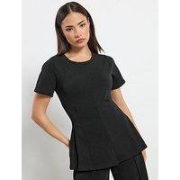 Pixiegirl Petite Waisted Texture Top