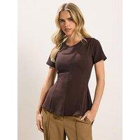 Pixiegirl Petite Waisted Texture Top