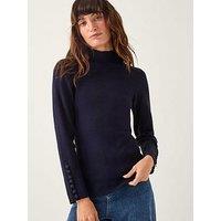 Monsoon Ruby Rib Polo Neck