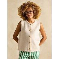 Joules Holly Button Tank - Cream
