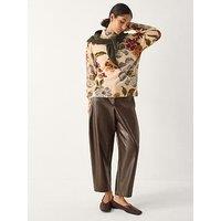 Monsoon Olive Floral Jumper