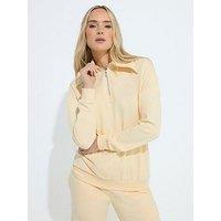 Long Tall Sally Tall Zip Neck Collar Sweatshirt