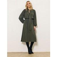 Long Tall Sally Tall Tie Neck Acid Wash Midi Dress