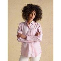 Joules Striped Boyfriend Oxford Shirt - Pink