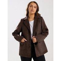 Yours Curve Suedette Blazer