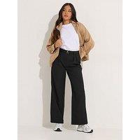 Pixiegirl Petite Buckle Wide Leg Trousers