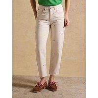 Joules Relaxed Jean - Embroidered - Cream