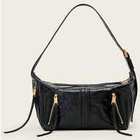 Allsaints Jean Rey Leather Shoulder Bag - Black