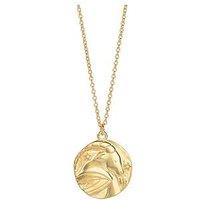 The Love Collection Gold Plated Sterling Silver Zodiac Cz Pendant