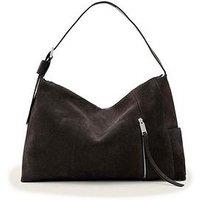 Allsaints Alba Suede Shoulder Bag - Brown