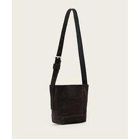 Allsaints Alba Suede Mini Hobo Bag - Brown
