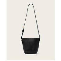 Allsaints Alba Mini Hobo Crossbody - Black