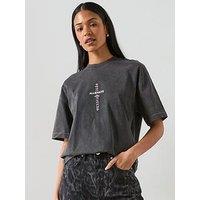 Allsaints Knox Etta T-Shirt - Washed Black