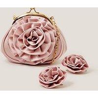 Monsoon Girls Beauty Rose Frame Bag Set - Pink