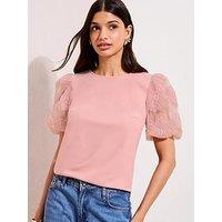 Friends Like These Puff 3D Sleeve Top Blush - Pink