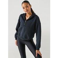 Under Armour Womens Icon Fleece Long Sleece Top - Black