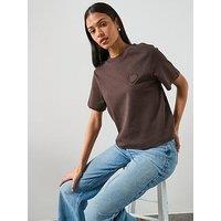 Allsaints Lover Lisa Short Sleeve T-Shirt - Bottle Brown