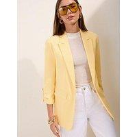 Friends Like These Edge To Edge Blazer - Yellow