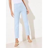 Friends Like These Straight Leg Ankle Grazer Jeans - Blue