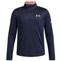 Under Armour Junior Boys Training Tech Utility 1/4 Zip Top - Navy