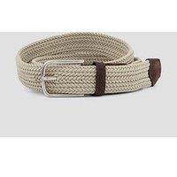 Mango Elastic Woven Belt - Beige