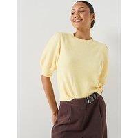 Vero Moda Vmdoffy Short Sleeve Pullover - Yellow