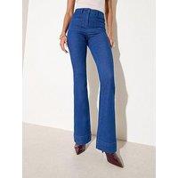 Friends Like These Pocket Flare Jean - Blue