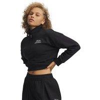 Under Armour Womens Rival Fleece 1/2 Zip - Black