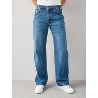The Very Collection Baggy Low Rise Jeans - Mid Wash