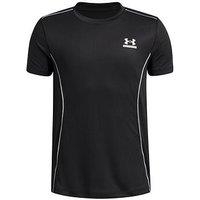 Under Armour Junior Boys Training Tech Short Sleeve Crew Neck T-Shirt - Black