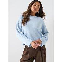 Only Simoni Long Sleeve Knitted Jumper - Blue