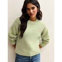 New Look Short Midweight Knit Jumper - Green