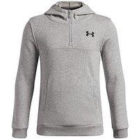 Under Armour Junior Boys Training Rival Terry Hoodie - Grey