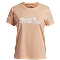 Under Armour Junior Girls Training Tech Short Sleeve Crew Neck T-Shirt - Orange