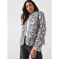 Vero Moda Clara Quilted Paisley Print Jacket - Multi