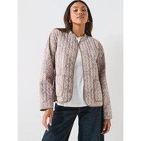Vero Moda Clara Quilted Jacket - Beige