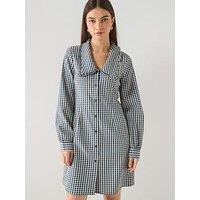Vero Moda Silje Long Sleeve Short Dress - Blue