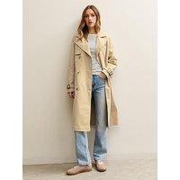 New Look Stone Double Breasted Trench Coat