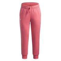 Under Armour Junior Girls Training Rival Fleece Jogger - Pink