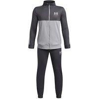 Under Armour Junior Boys Training Rival Knit Tracksuit - Grey