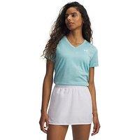 Under Armour Womens Training Tech Short Sleeve V Neck T-Shirt - Blue