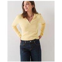 Only Kaya Long Sleeve Polo Neck Jumper - Yellow