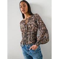 Allsaints Cern Top - Prowl Golden Brown